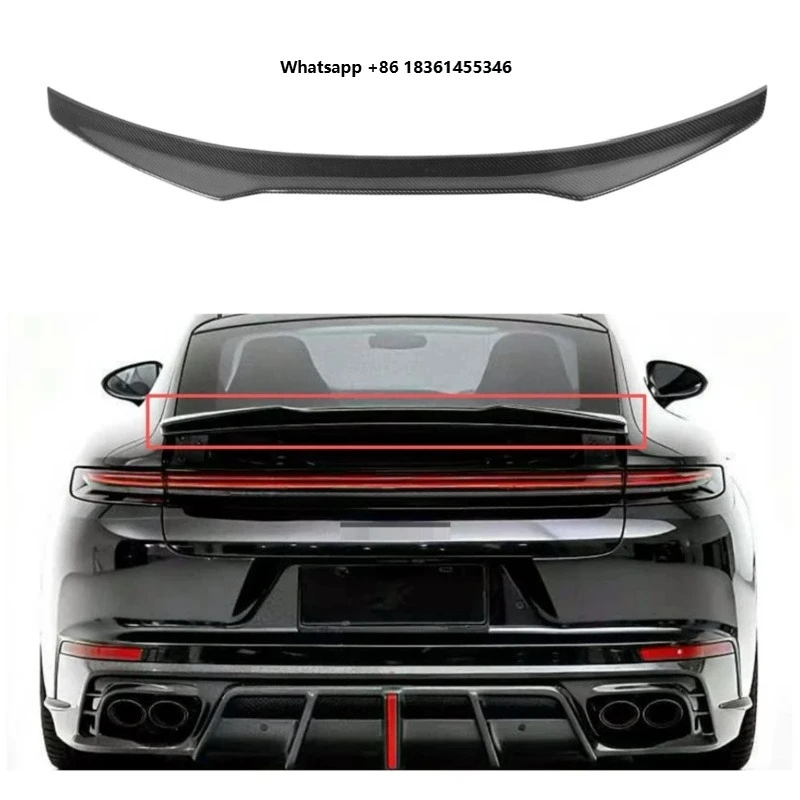 

For Panamera 976 E Style Real Carbon Fiber Rear Spoiler