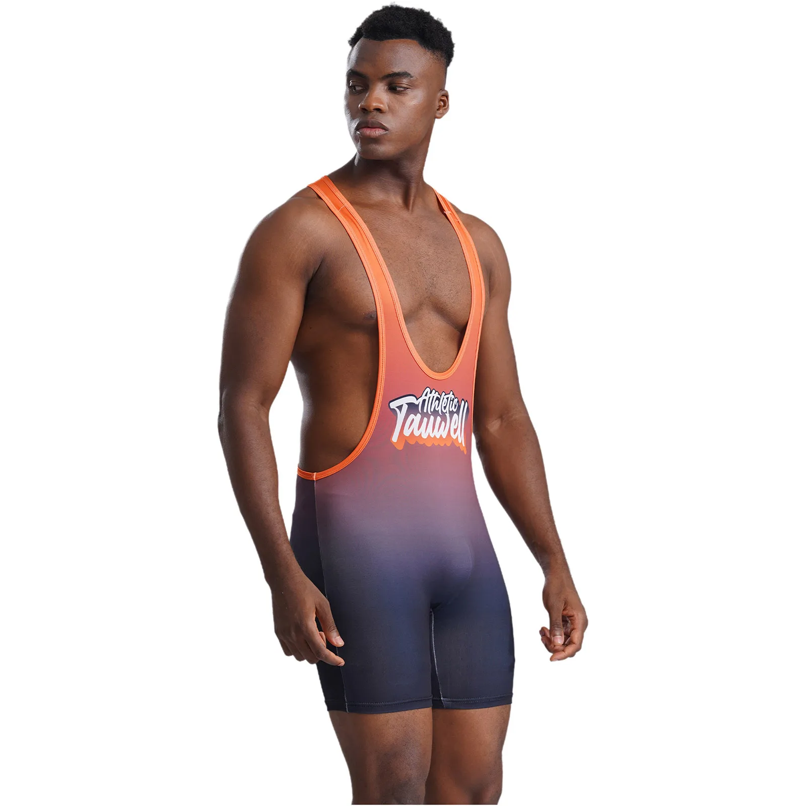 Mens Wrestling Singlet Boxing Practicing Bodysuits Athletic Muscle Showing Bodybuilding Supporters Leotard Shapewear Costumes