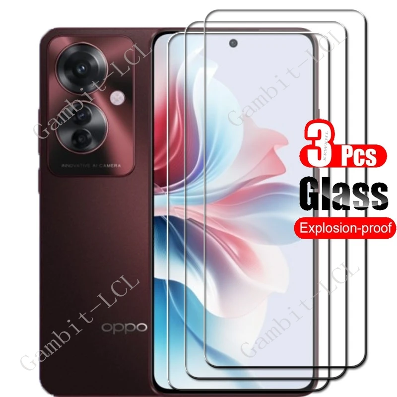 1-3PCS Tempered Glass For OPPO Reno11 F 5G 6.7