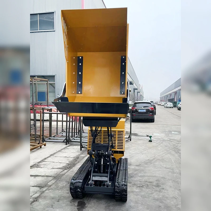 Latest Type Smooth forward reverse Orchard use tracked mini dumper kubota site dumper truck dumper mini dumper diesel