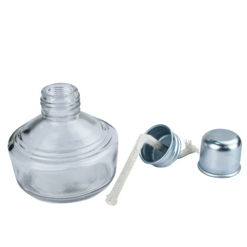 4Pcs Dental Laboratory Thickening Glass Alcohol Burner Lamp Glass Alcohol Burner Lamp Heating Glassware
