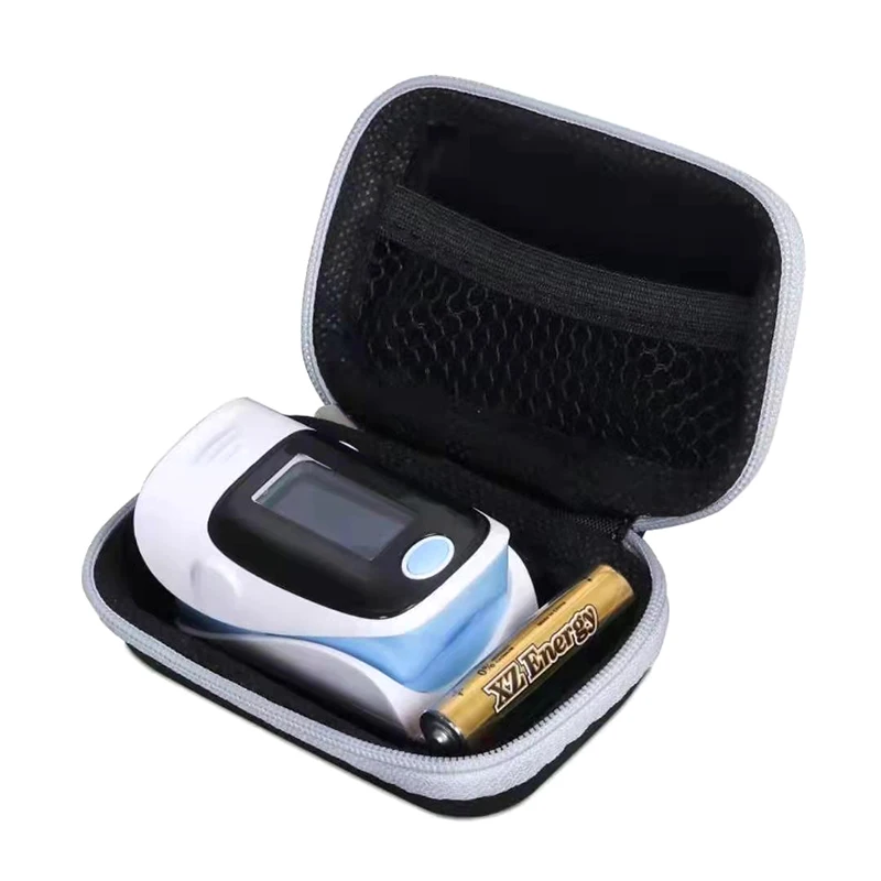 1pc Portable EVA Neutral Oximeter Zipper Storage Bag Oximeter Protective Box Oximeter Cover Kit Bag Protection Bag Tool Bag