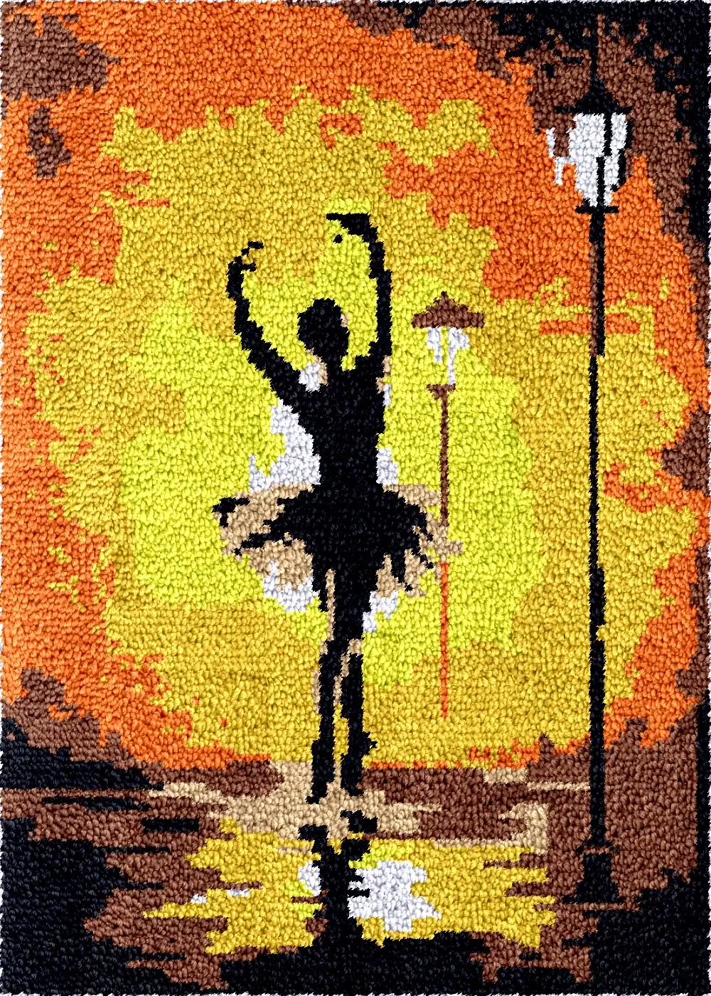 

Наборы крючков-защелок, набор для вышивания ковров «Лебедь», танцвальная девушка», наборы крючков-защелки, ковер, поделки, пластиковый холст, узел, гобелен, посылка