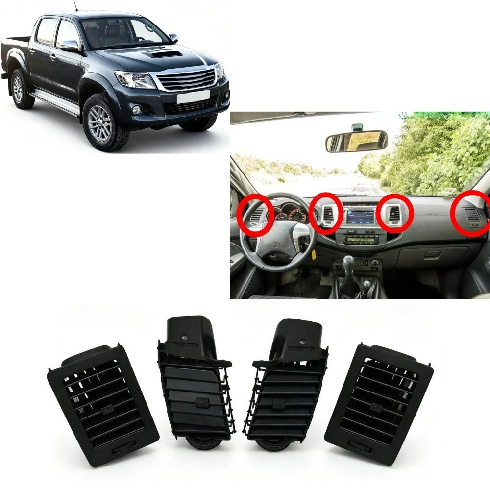 1 Pieces Dashboard Air Condition Outlet Grille for Hilux Vigo 2005-2014 for Toyota Fortuner Center Console Air Vent