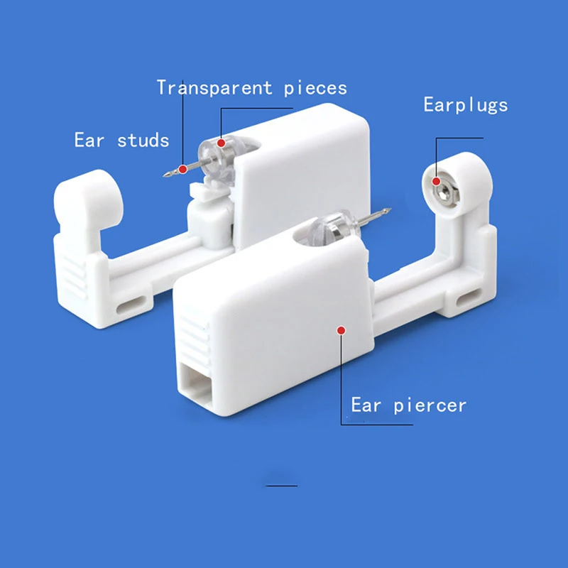 3-pakowy pistolet do przekłuwania uszu Jednorazowy pistolet do przekłuwania uszu Zestaw bezpiecznego pistoletu do przekłuwania uszu Narzędzie z kolczykami 4 mm