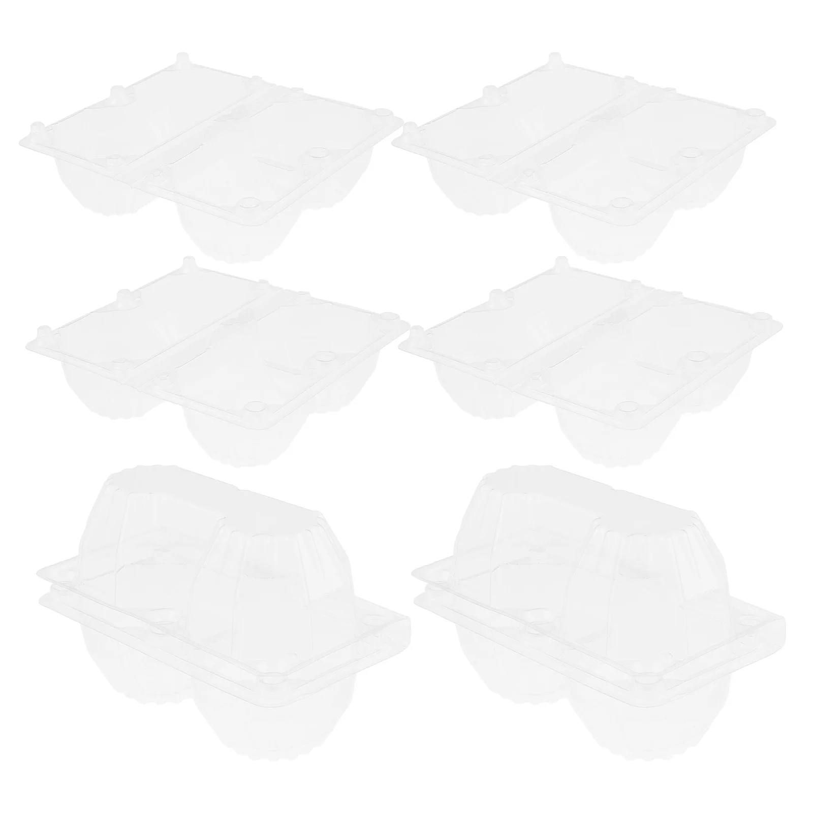 

6 Pcs Goose Egg Packaging Box Outdoor Carton Clear Cartons Packing Pvc Plastic Bulk Holder for Fridge Travel