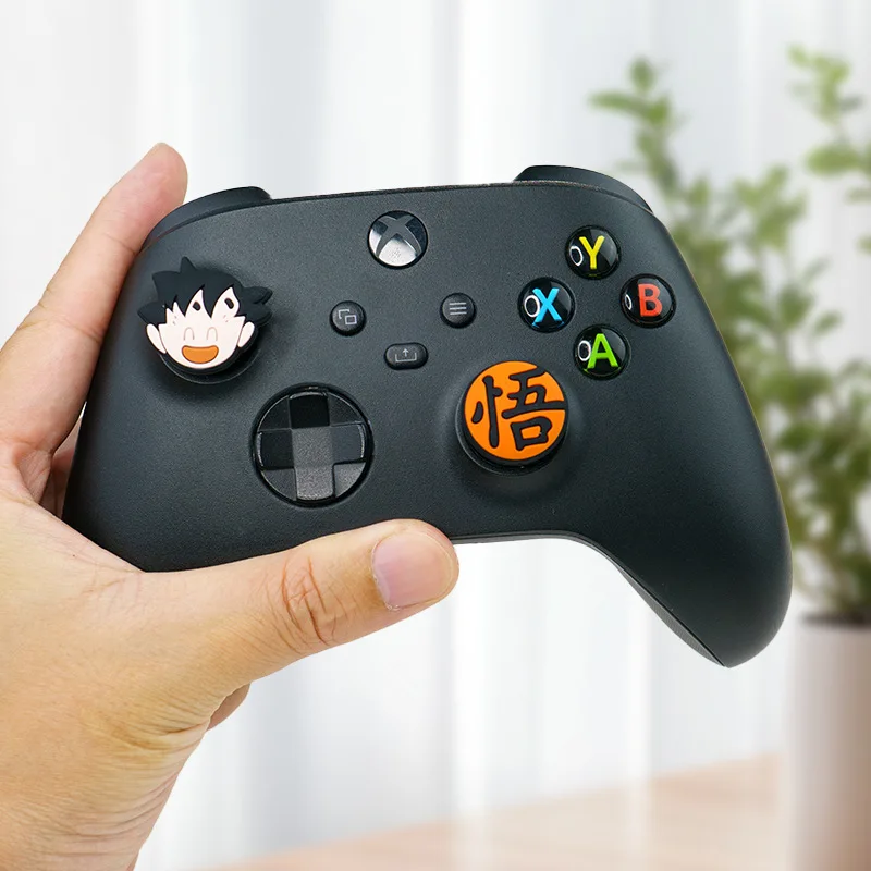 Dragon Ball Son Goku Daumengriff aus Silikonkautschuk für Nintend Switch 2 PS5 XBOX JoyCon Controller Joystick Cap Schutzhülle – Detail 4