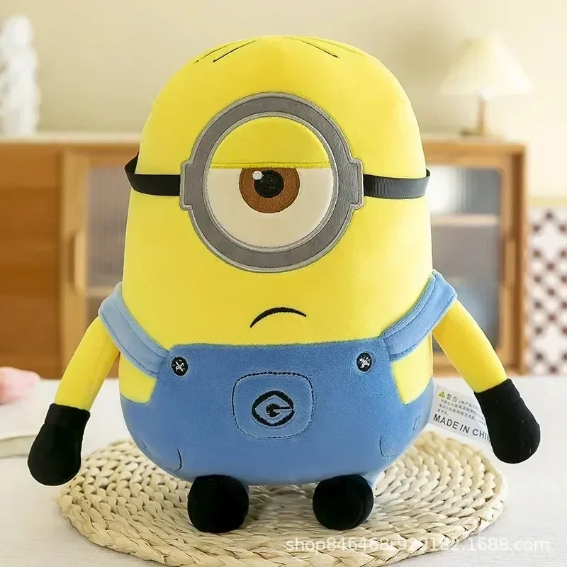 Hot Cute Minions Movie Characters Yellow Plush Toys Bob Stuart In Jeans Soft Dolls Toys & Hobbies Christmas Birthday Gifts