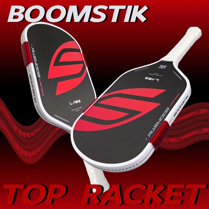 مجداف Boomstick Pickleball الجديد أقوى نظام أساسي من الفوم على الإطلاق EVA Power Ring T700 مضرب كرة المخلل من ألياف الكربون