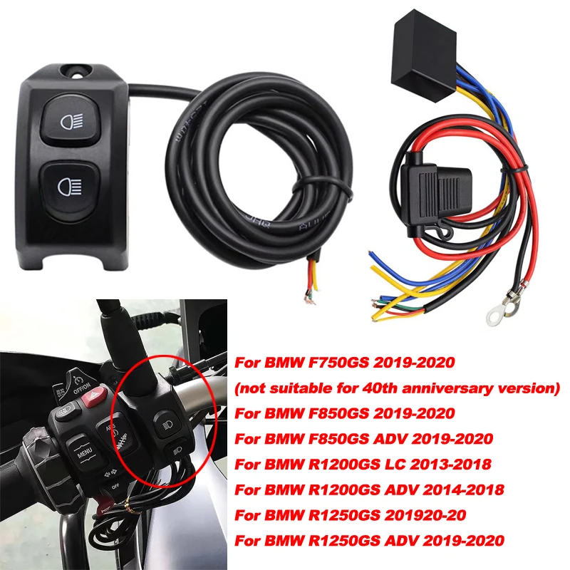 Motorcycle Handle Fog Light Switch Control Smart Relay For BMW F850GS F750GS F900XR R1200GS R1250GS R1200GS ADV LC R1250GS