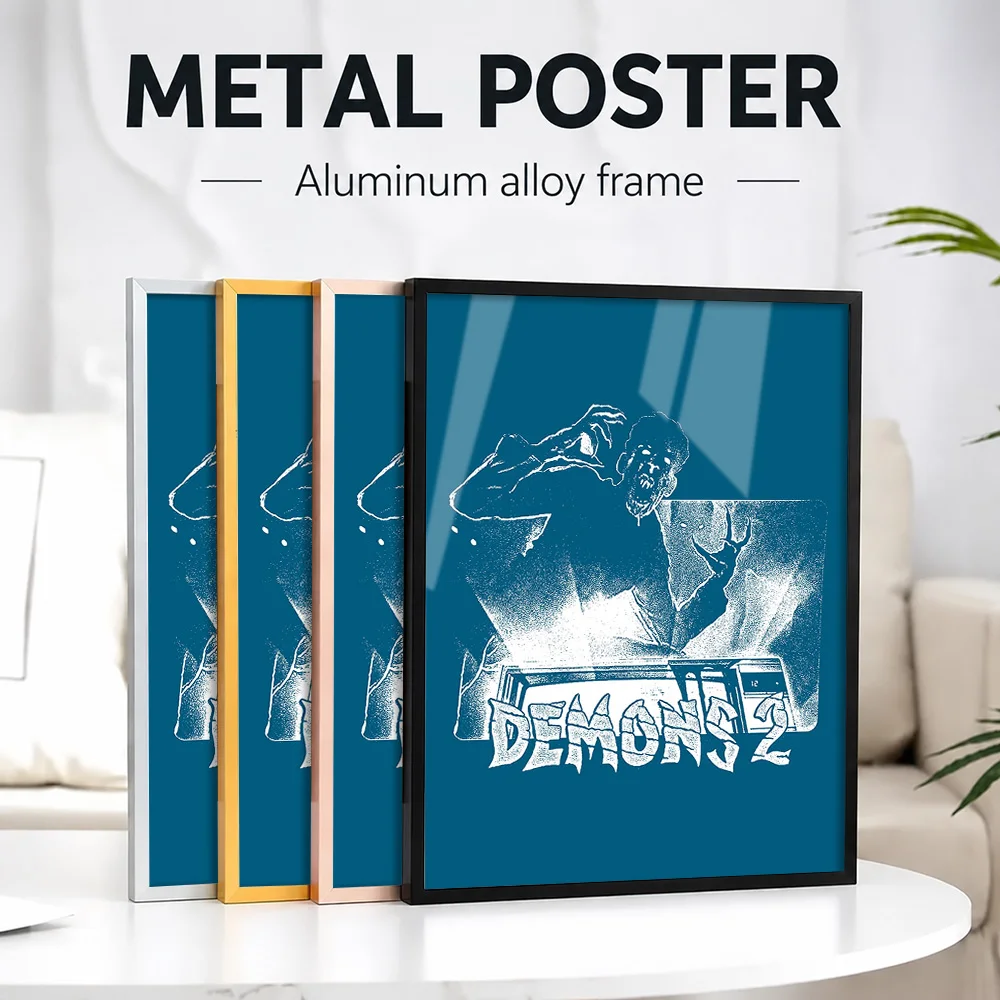 1980S Movies Framed Aluminum Metal Poster Customized Photo Dramatic Screen Style Wall Art For Lounge And Office Collector Gift