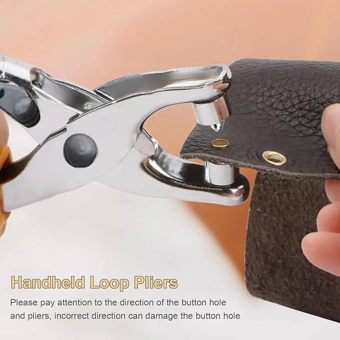 200 Sets Grommet Eyelet Pliers Kit, 1/4