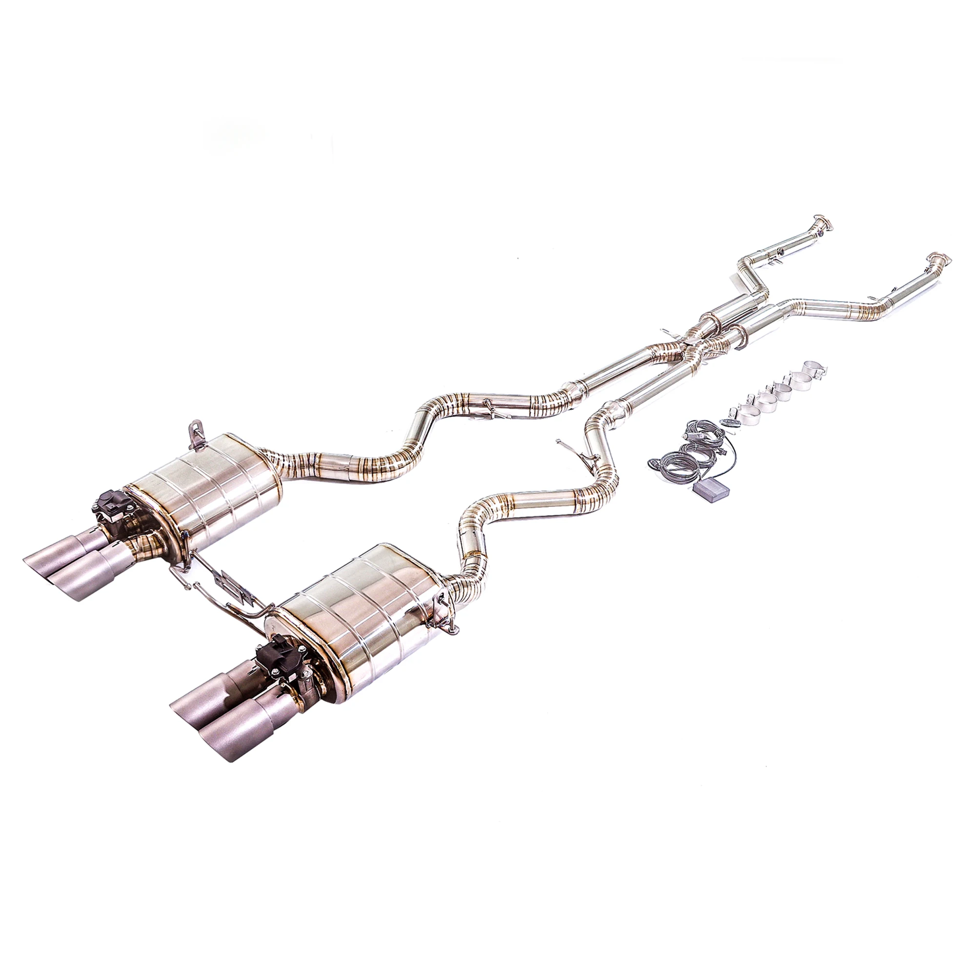

GFC catback exhaust muffler for BMW M3 M4 E90 E92 E93 3.0L 4.0L ,Car electric valve exhaust system made of titanium alloy