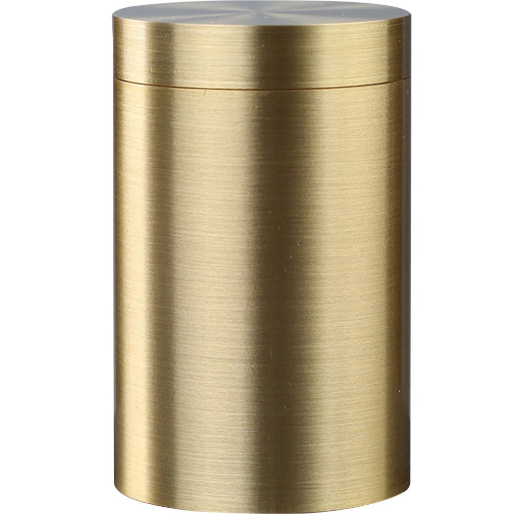 

Handmade Pure Copper Tea Canister Vintage Style Airtight Storage Jar For Loose Leaf Coffee Beans Gift Use Metal