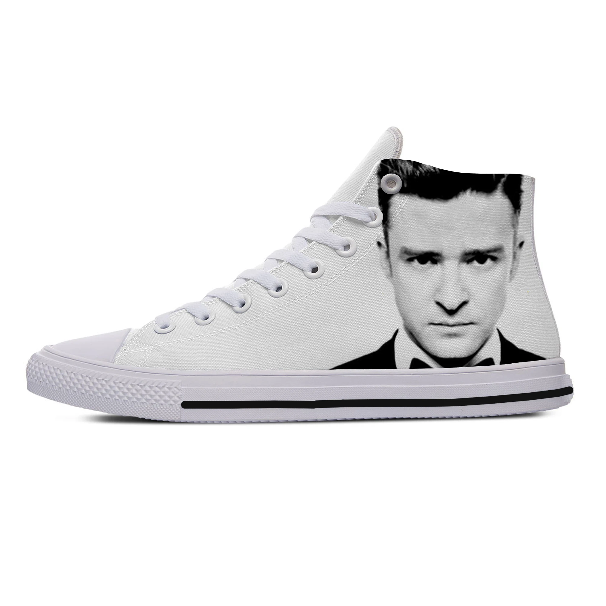 Hot Justin Timberlake Eminem Leisure Shoes Men Women Lightweight Hip Hop Eminem Comfortable Canvas Shoes High Top Board Shoes