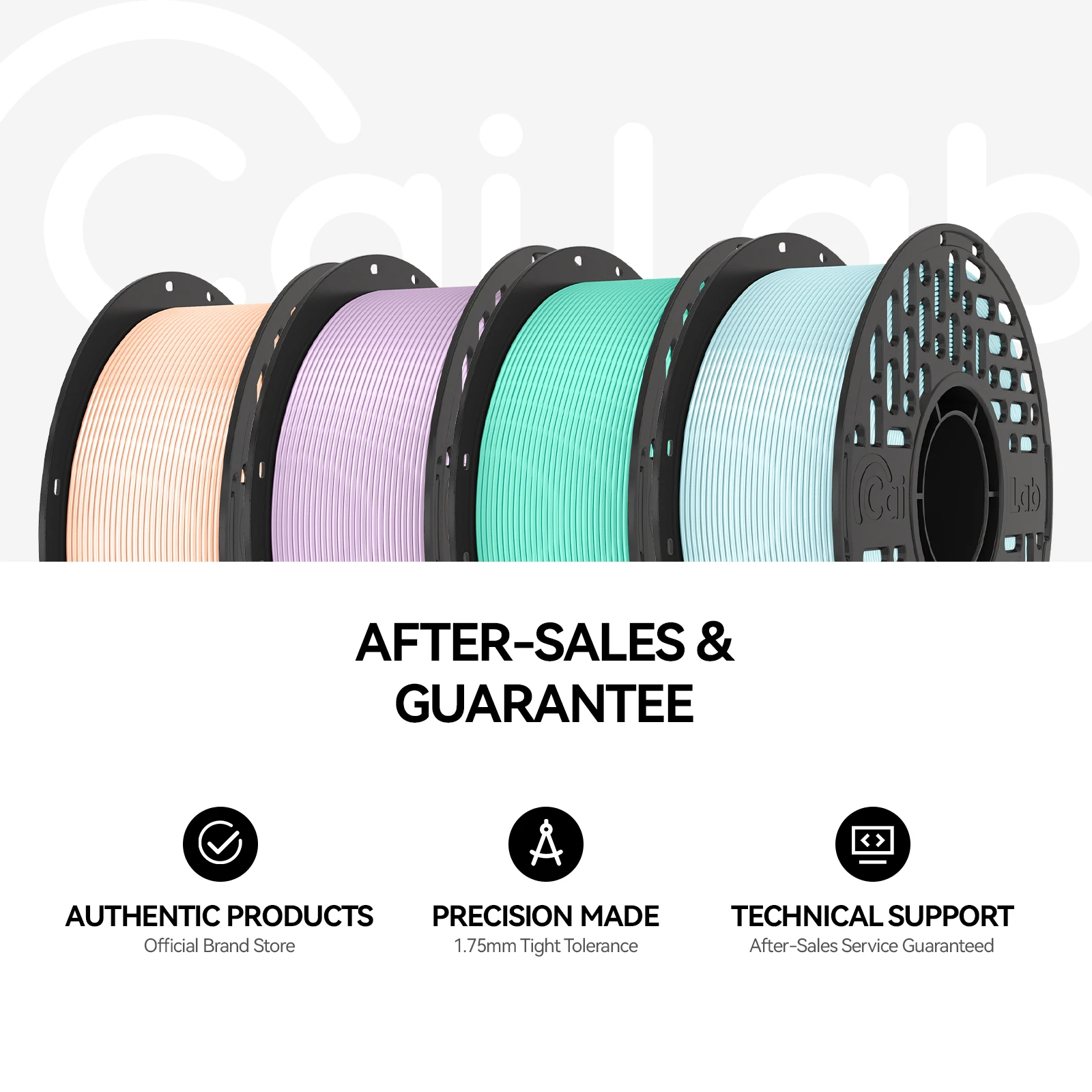 CaiLab 1KG Jedwabny Filament PLA do Drukarek 3D 1.75mm dla Bambu Lab Creality FDM Drukarek 3D PLA+ Bogate Kolory Materiały Druciane — zdjęcie produktu 6