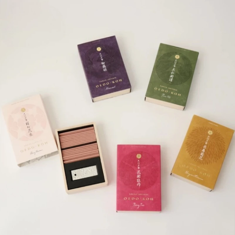NipponKodo Natural Stick Incense/Teahouse Home Indoor Thread Incense To Purify The Air Remove Odor and Calm The Mind Joss Stick