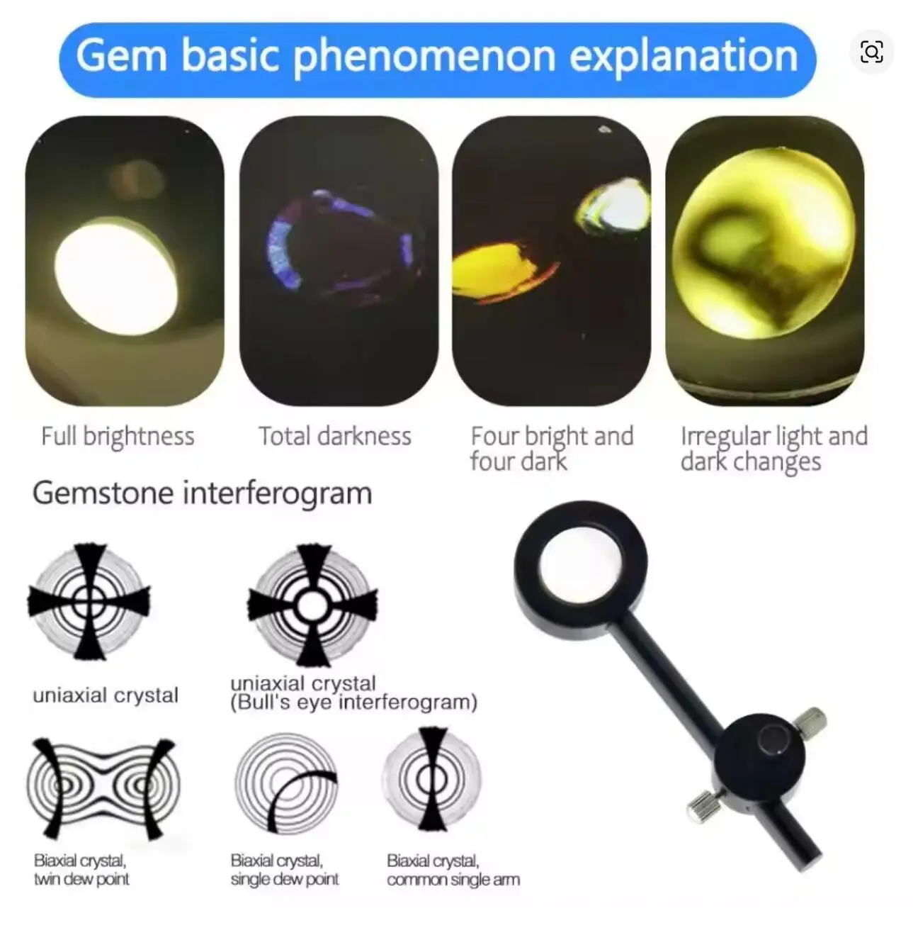 polariscopio-de-escritorio-para-gemas-y-cristales--analizador-de-refraccion-de-fuente-de-luz-fria--herramienta-profesional-de-identificacion-de-minerales