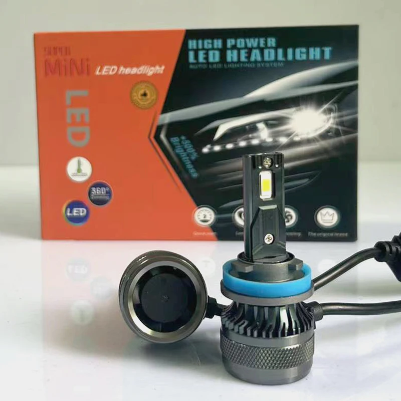 SuperbH8 LED Headlights Bulb Headlamp H1 H3 H4 H7 9005 HB3 9006 HB4 9012 H11 H9 Mini F5 Car Light 12V 120W Automobiles Auto Lamp