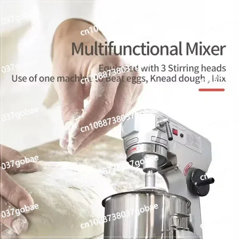 China Industrial Food Mixer Heavy Duty Spiral Vertical Mixer Bread Pizza Cake Maker 20 Litre Dough Mixer Machine