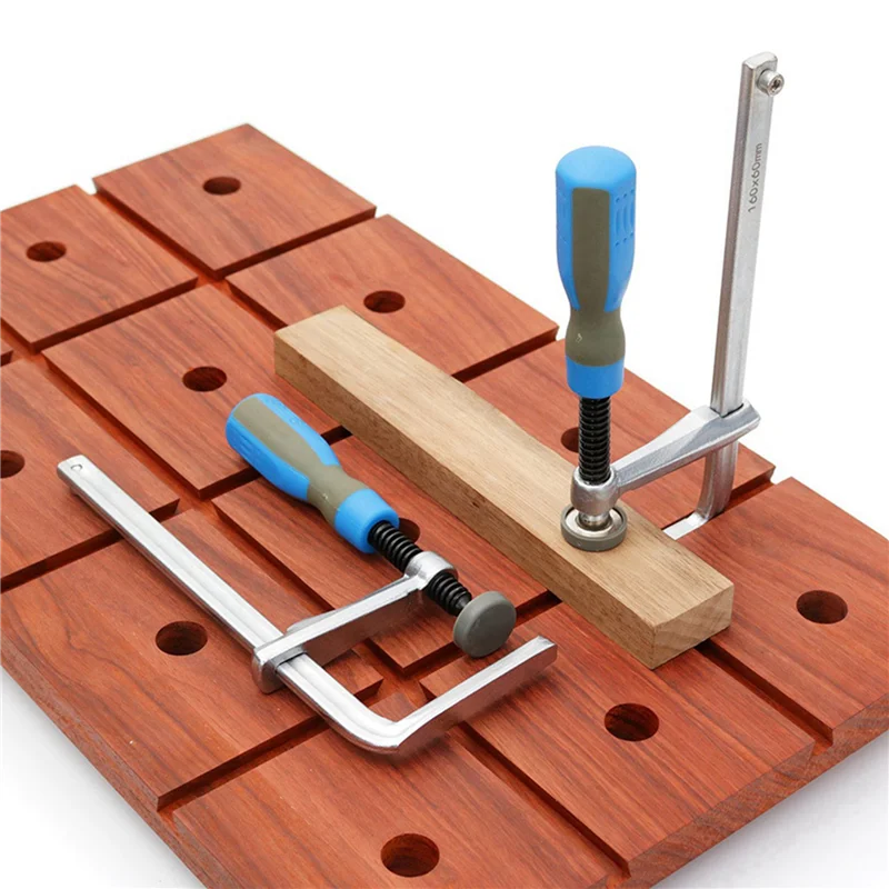 

AB41-160X60mm Woodworking Plastic Handle Dovetail Clamp Suitable For Rail Woodworking DIY Desktop Groove Fixing 4Pcs