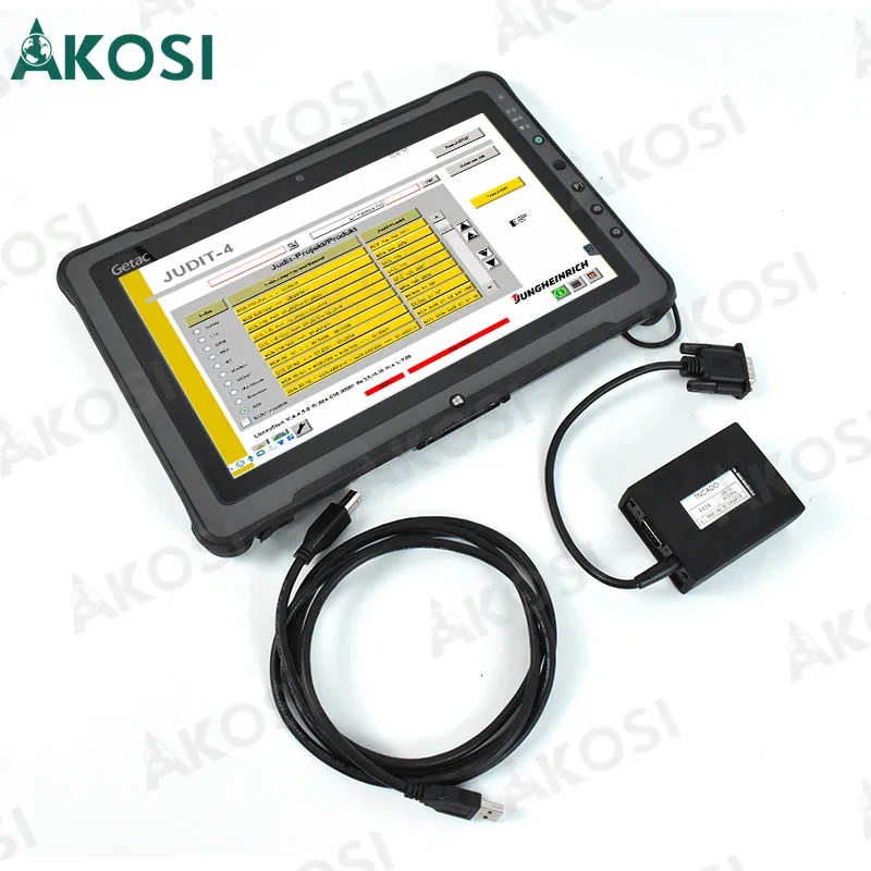 

Ready to use Getac F110 tablet+Jungheinrich forklift for Judit box INCADO JUDIT-4 Diagnostic Kit Tools Canbox Interface