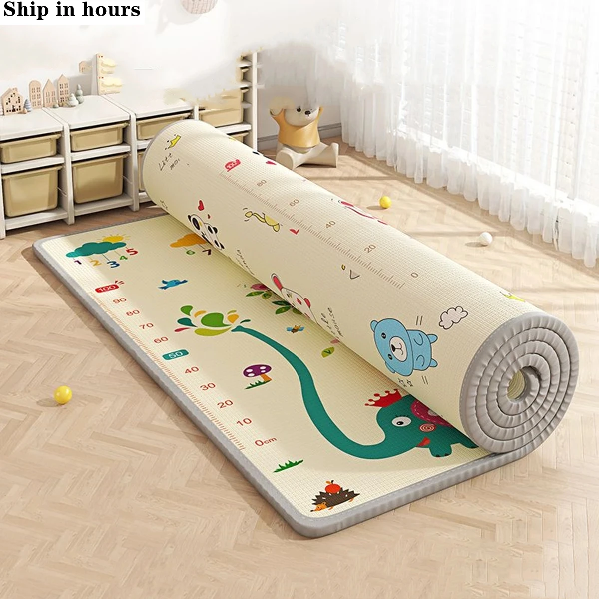 

200x180cm Thick 1cm Baby Play Mat Giraffe Lion Puzzle Children's Mat Baby Climbing Pad Kids Rug Baby Game Mats Toys for Children