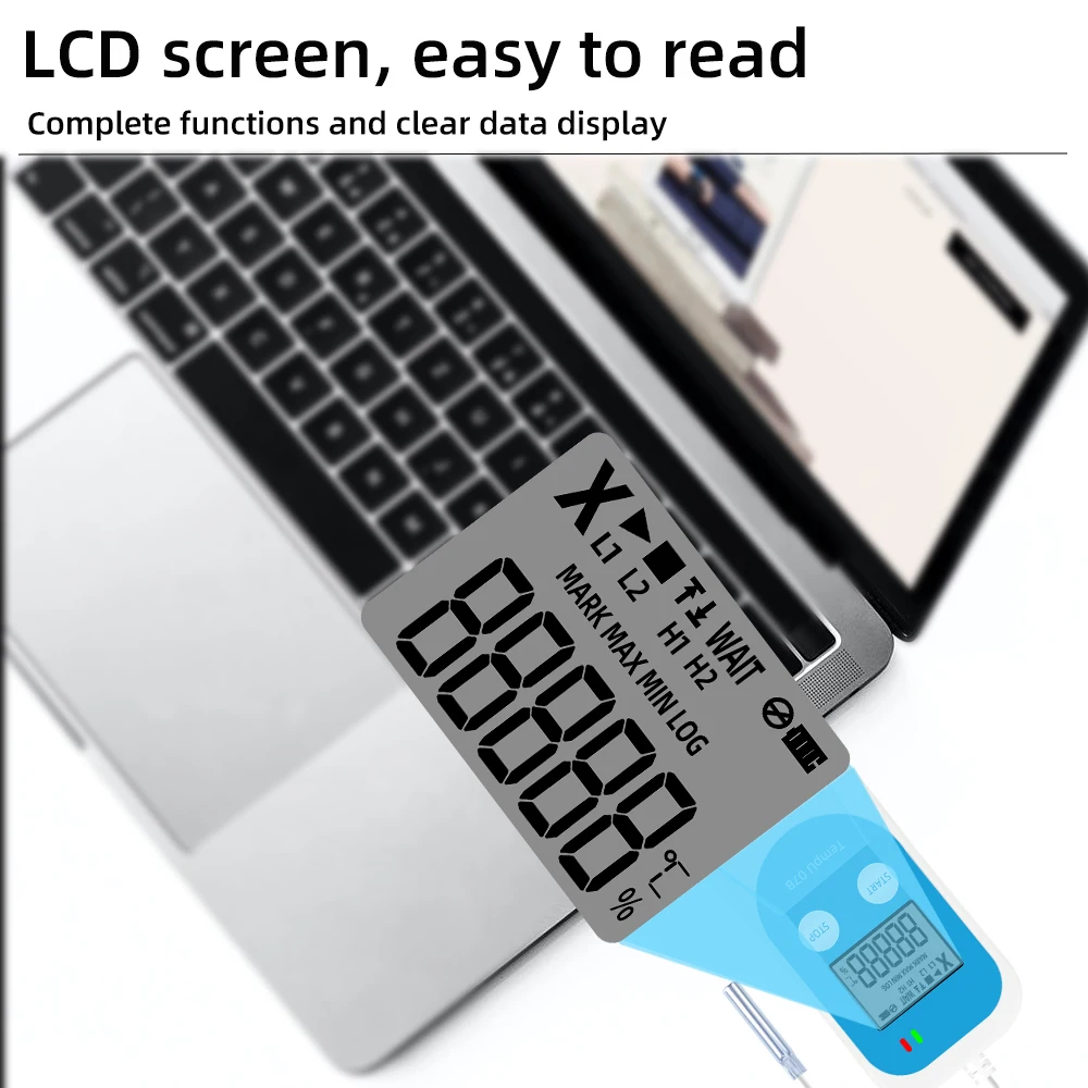 TempU07B مسجل بيانات درجة الحرارة والرطوبة USB مسجل درجة الحرارة والرطوبة PDF تقرير Datalogger ميزان الحرارة الرطوبة لسلسلة الباردة #5