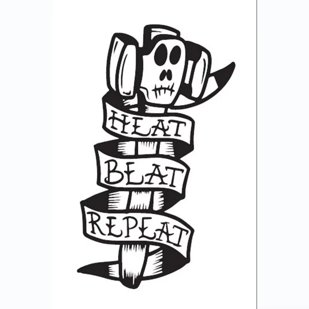 2x3ft 90x150cm CUSTOM Beat Heat Repeat Flag with skull GIFT BANNER