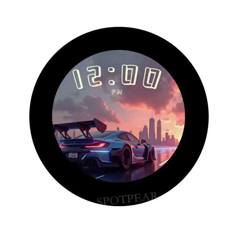 Raspberry Pi Pico 2 RP2350B 2.8インチLCD開発ボード RGBディスプレイ 丸型タッチスクリーン 480x480 LVGL QMI8658 / SD / RTC