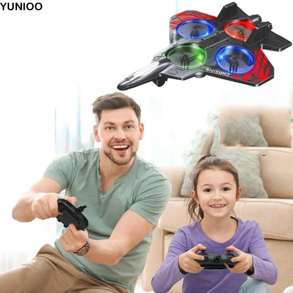 

Пенопласт EPP с дистанционным управлением, пенопластовый истребитель, датчик гравитации, 2,4G, трюк, четыре двигателя, вертолет, игрушка, перезаряжаемая с подсветкой