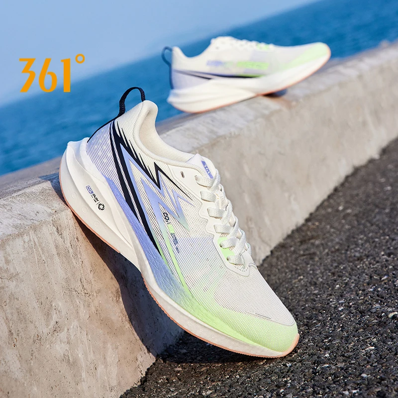 361 Degrees Fast Wind CQT Women Breathable and Cool Racing Wear resistant Shock Absorbing Running Sneakers Female 582422229