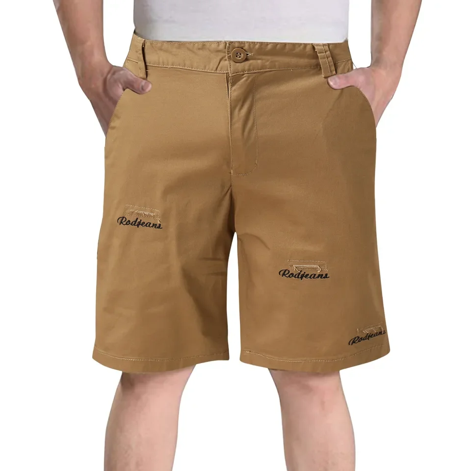 

Solid Color Cotton Summer Shorts Men High Quality Business Social Casual Suit Men Shorts Hombre Half Pants Beach Vacation Shorts