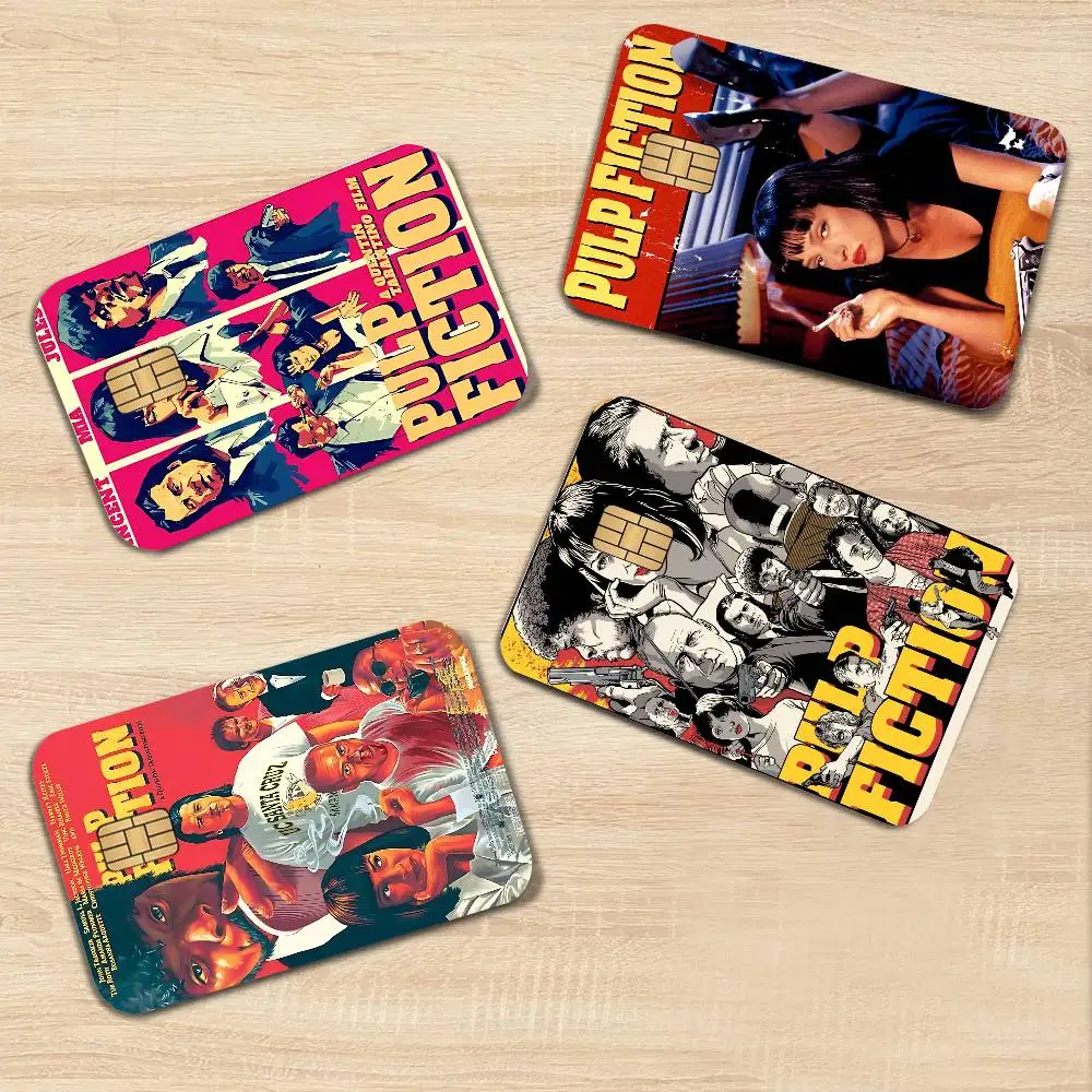 Movies Pulp Fiction 100% Hot Sale Amine Credit Debit Bank Card Bus Card Film Skin Sticker