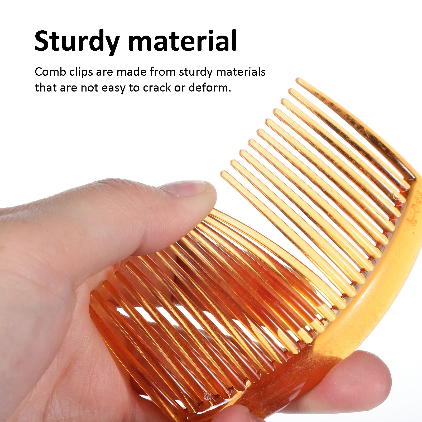 

36 Pcs Hairpin Disc Side Combs Plastic Bun Clips Black Transparent Tortoise Women Accessories Bride Headpieces Hair Styling