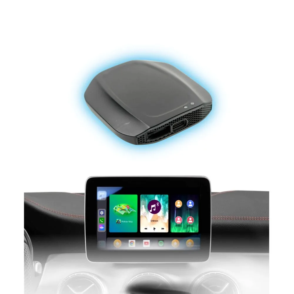 Exploter 2024 New Car AI Box Portable Wireless CarPlay Android 13 Multimedia Video Support Netflix/Youtube APP 8+128GB Plug&Play