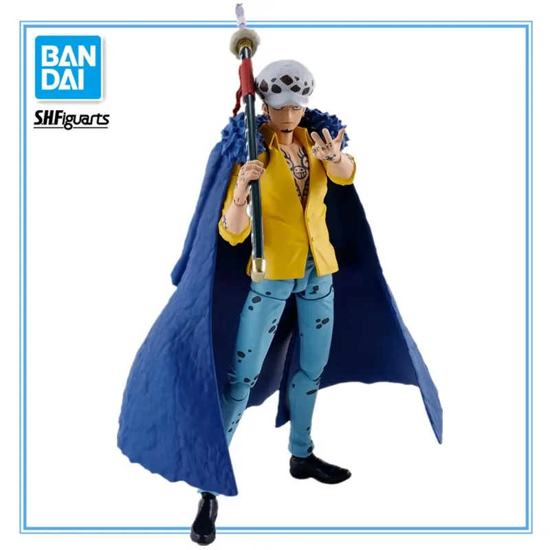 

Оригинальный BANDAI S.H. Фигуртс Трафальгар D. Экшн-фигурки из аниме «Water Law One Piece The Raid on Onigashima», игрушки, ПВХ модель, подарок