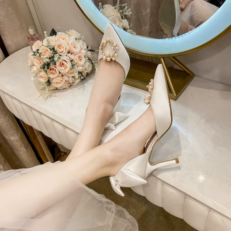 أحذية زفاف جديدة للربيع والصيف - مراجعة Summer Clothing Elegant وسعره