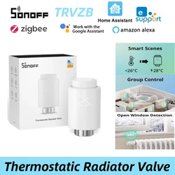 SONOFF TRV-ZB Zigbee TRVs Smart Thermostatic Radiator Valve Heating Temperature Control EWeLink Alexa Home Assisant ZHA 2MQTT
