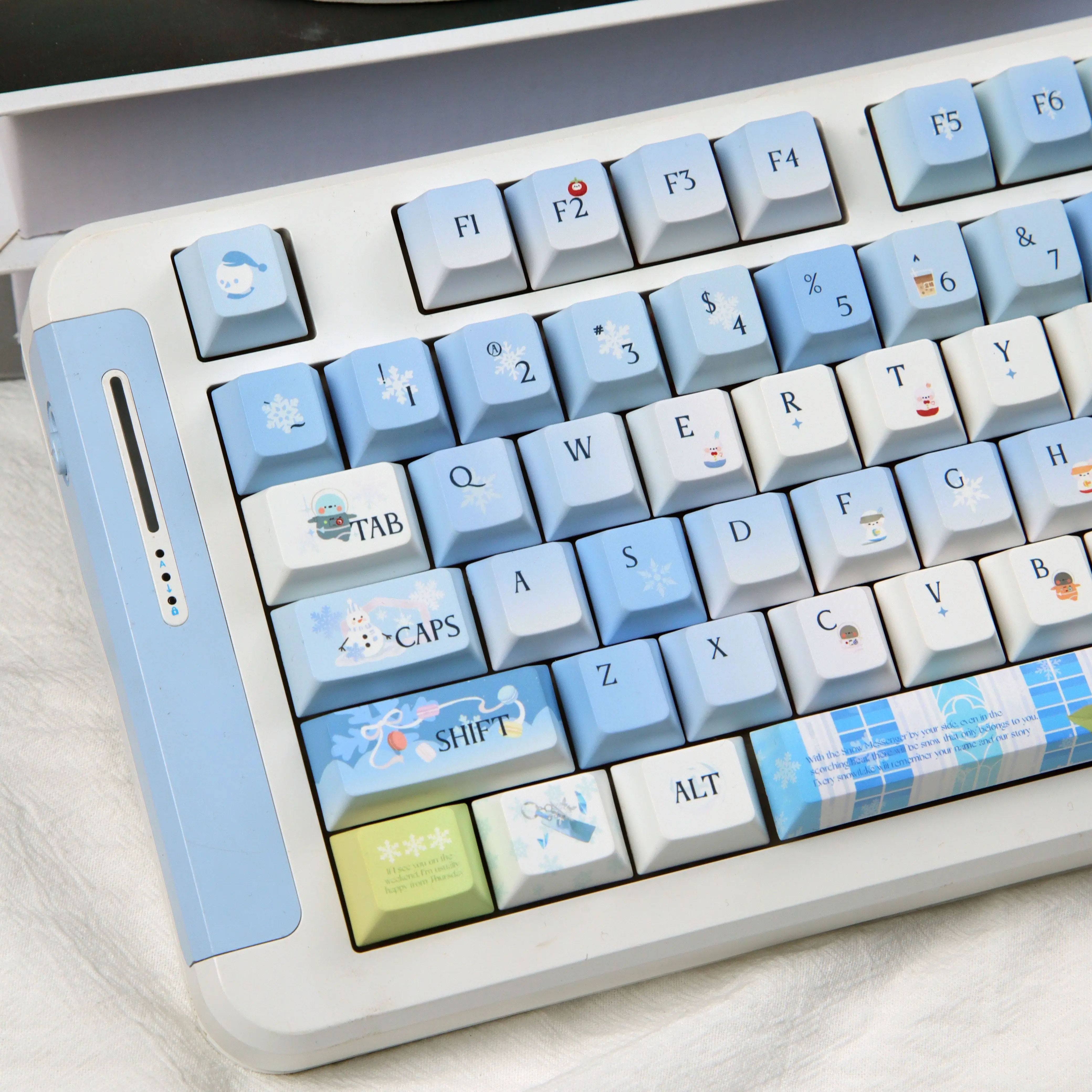 120 Keys Koi To Deep Space Zayne Keycaps Cherry MOA Side Engraved Translucent PBT Five-sided Dye-Sub Customize Game Key Cap