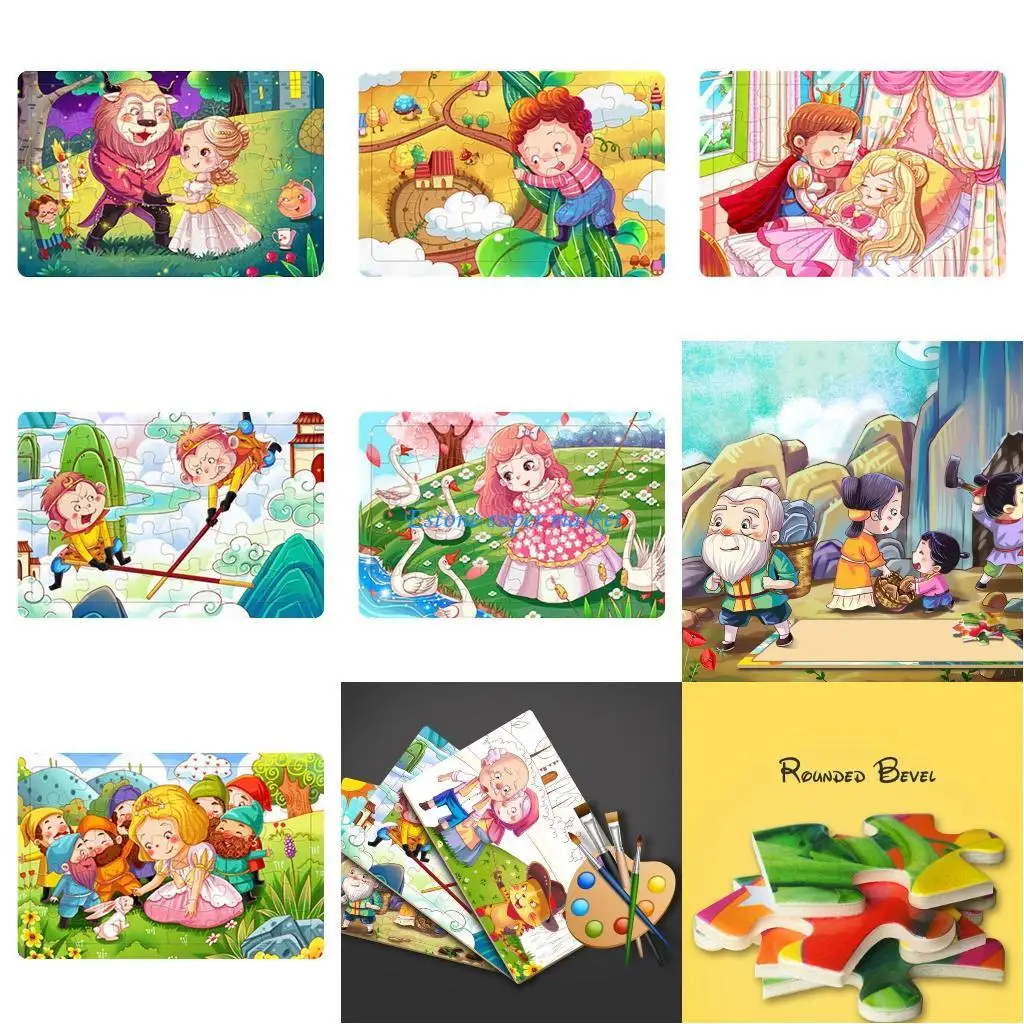 Puzzle 090B pour enfants, Intelligence préscolaire, l'imagination, pour garçons filles