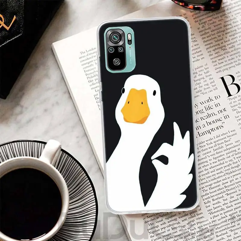 Cartoon Duck Goose Game Cover For Xiaomi Redmi Note 14 13 12S 12 11 Pro Plus Phone Case 11S 10S 10 11E 11T 14Pro 13Pro Print Coq