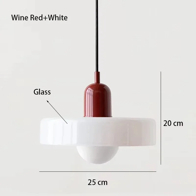 Nordic Retro E27 Kleurrijke Plafondkroonluchter Oranje Glazen Hanglamp voor Home Decor Eetkamer Cafe Bar Verlichting