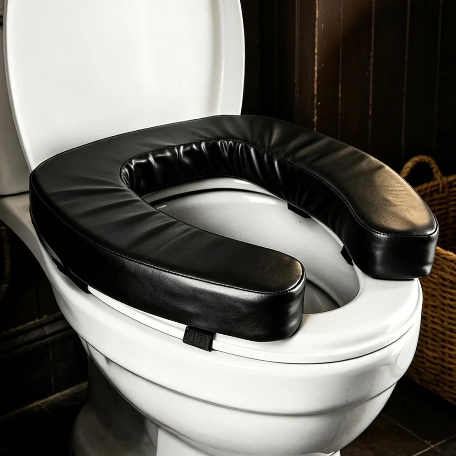 Toilet Seat Riser For Seniors Foam Core Thickened Non-Slip Pad Toilet Seat Riser Cushion For Pregnant Women Men Elderly
