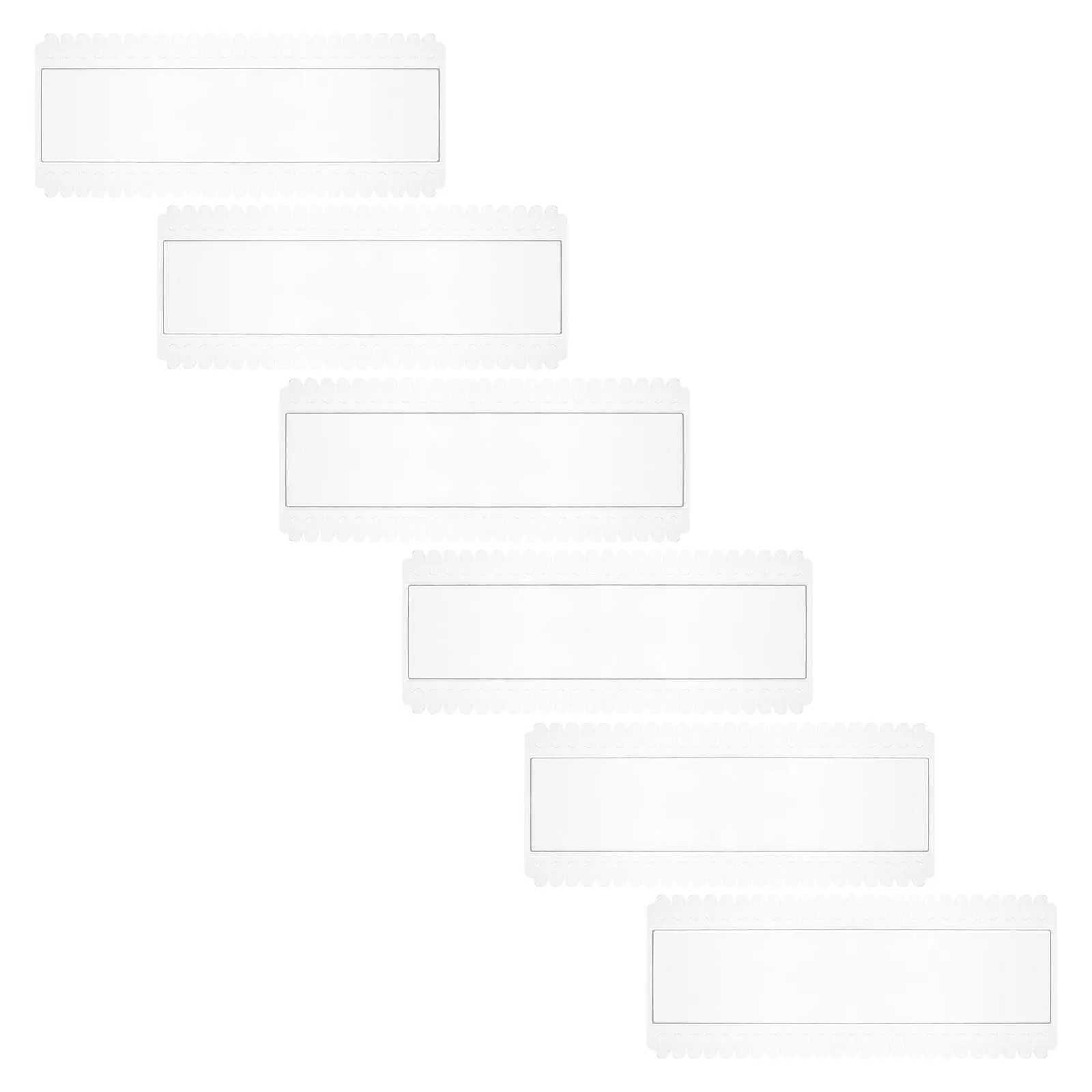 6 Pcs Gel Nail Polish Color Card Sample DIY Training Art Palette Charm Display Flat Tips Design Board