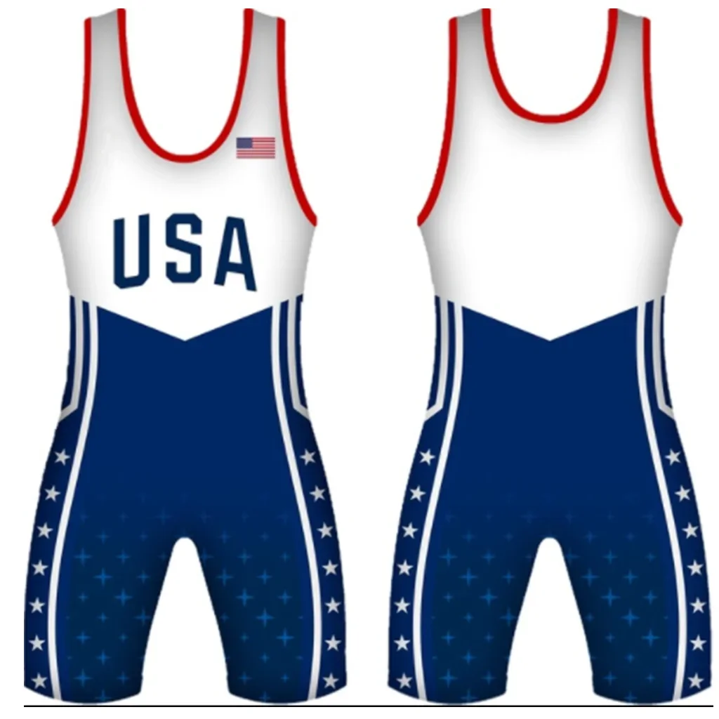 

City Mens Wrestling Singlets Suit Boxing One-Piece Bodysuit Swim/Run Sleeveless Skinsuit Gym Sport Fitness Clothing Speedsuit