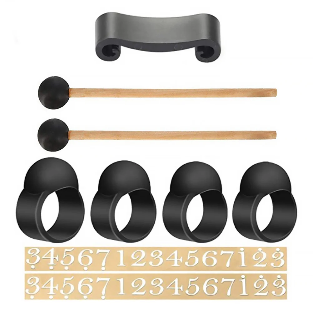 1 مجموعة سيليكون إصبع الأكمام ل اللسان طبل الملحقات قرع أداة الصلب اللسان طبل إصبع يختار Handpan مطارق