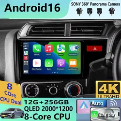 9'' Android 16 Car Radio for Honda Fit Jazz 2013 2014 2016 2018 GPS Navigation Stereo Multimedia Video Player Screen Head Unit