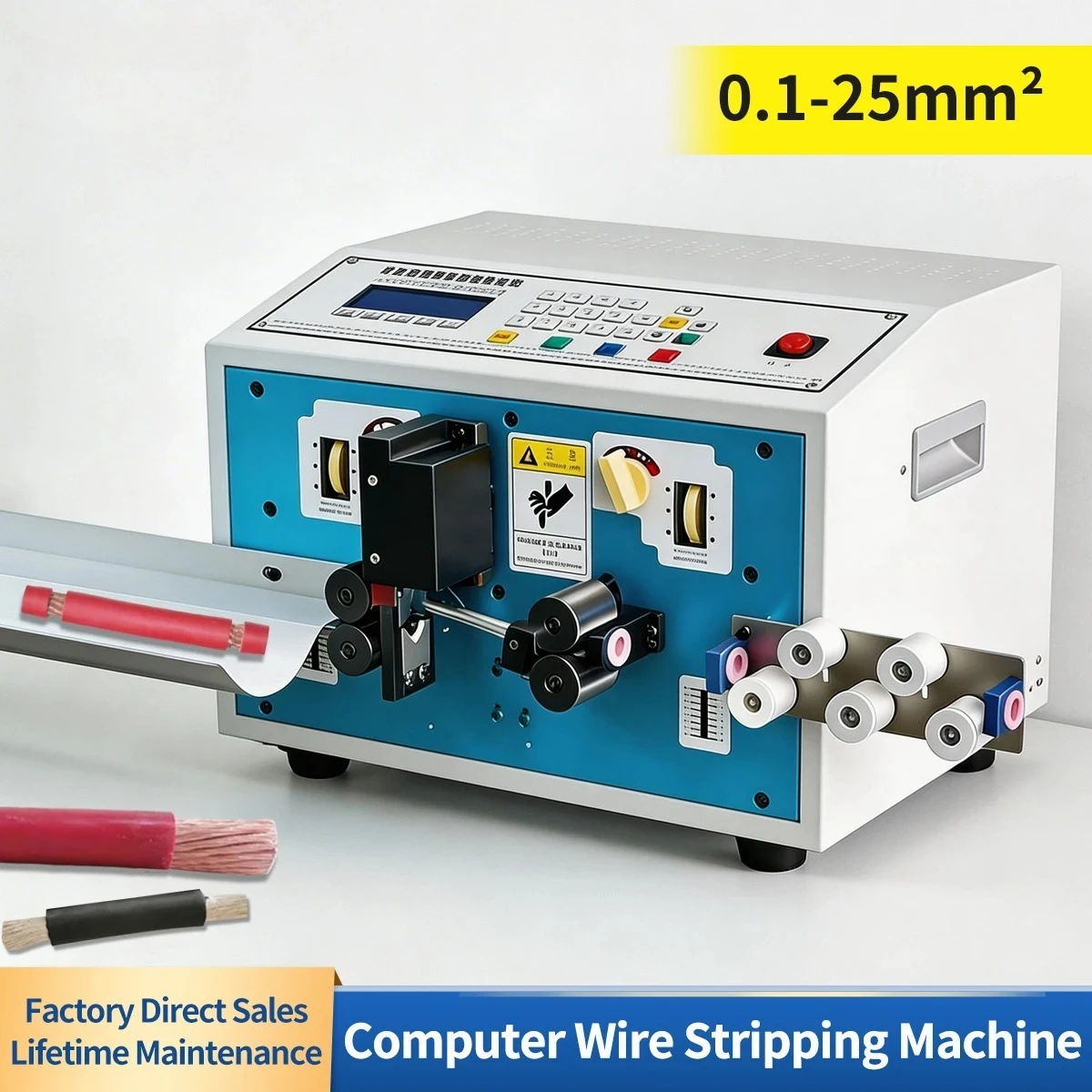 Multifunctional 0.1-25mm² Automatic Wire Striping and   Cable Stripper Peeling Cutter for Copper Wire
