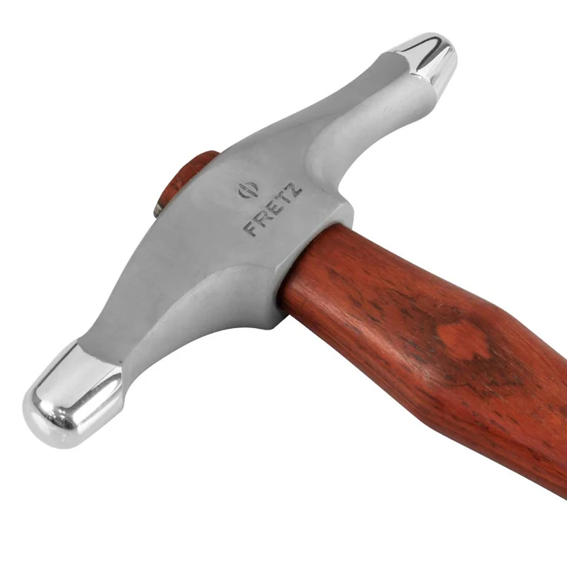 Fretz Silversmithing HMR-105 Large Format Small Embossing Hammer Fine Dimpled Texture for Chasing Prep Hollowware & Metal Formin